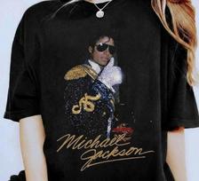 Michael Jackson King of Pop T-Shirt, 90s Graphic Cotton Tee, Michael Fan Gift XXXXL