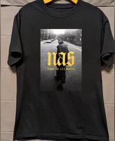 KARŠTA! NaS reperis - Time is illmatic Juodi marškinėliai Visų dydžių S-5XL Unisex HL211 S