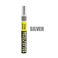 Metal Touch-Up Pen - Scratch Repair for Faucet Paint Surfaces, Paint Restoration for Bathrooms and Kitchens, Black, White, and Gray Touch-Up Pens, Sui sidabras