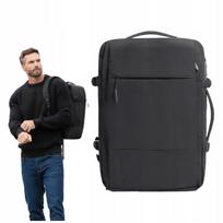 Black cabin travel backpack 50x33x20 for wizzair flight deck