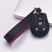 Key Cover for Nissan leaf armada gt-r versa kicks sunny with Keychain Anti-Scratch Guard Shockproof Protection Soft Grip Texture Dust Resistant Cover juoda