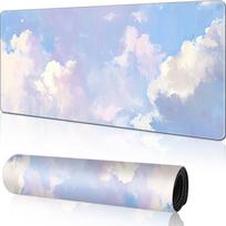 Stitched Edge Large Mousepad Non-slip Computer Laptop Mat Easy to Clean Writing Pad  Home Office 600x300mm