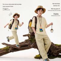 LUSON Kids' Quick-Dry Cargo Pants 160 violetinė