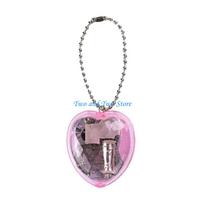 HX6F Elegant Heart Shaped Music Box Romance Design Finish Bag Hangings Gift for Valentine’s Day or Birthday