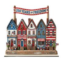 Wooden Desk Decoration for Independence Day Celebrations One Size