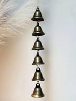 Metal Wind Chime - Classic Country Iron Bell with Decorative Chain for Courtyard, Outdoor Wind Chime.