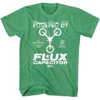 Men's Back To The Future Bttf Powered By T-shirt X-Large Kelly Heather 3XL