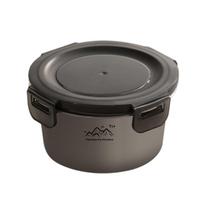 400-2200ml Metal Bento Box Stainless Steel Round Fresh-Keeping Food Storage Box with Airtight Lid for Camping Travel  Work