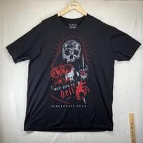Black Craft Cult T Shirt Mens 2XL SEE YOU IN HELL Middle Finger Hugs & Kisses XL