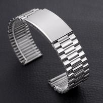 18mm 20mm 22mm Nerūdijančio Plieno Laikrodžio Apyrankės Sidabrinė Auksinė Metalinė Laikrodžio Juosta Sulankstomas Saugos Sagtelė Universali Juosta Seiko 18mm sidabras