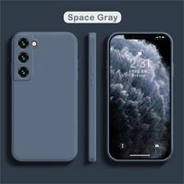 luxury Liquid Silicone Case for Samsung S25 S24 Galaxy S20 S21 S22 S23 FE Plus Note10 20 A52 A31 A41 A71 A51 A72 A70 A50 Coque For Galaxy S25 pilka spalva