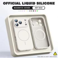 For Magsafe Liquid Silicone Phone Cases For iPhone 17 16 15 14 13 12 Pro Max 16 Plus Air Case Magnetic Wireless Charging Cover iPhone 12