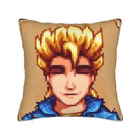 Game Stardew Valley Pillowcase Double-Sided Printing Cushion Cover Decoration Throw Pillow Case Cover Home Drop Shipping 18'' Peach skin 18*18(CM)-1Pcs