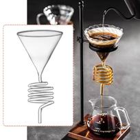 Glass Coffee Espresso Maker Funnel Accessories Lightweight Portable Versatile Strainer for Style A