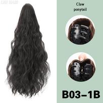 XINRAN sintetinė Claw Clip In Ponytail plaukų priauginimo banguoti plaukai surišti į uodegą moterims, mergaičių ponio uodegos plaukų papuošalas 40cm