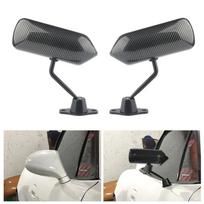 Universal F1 Style Car Rearview Mirror Carbon Fiber Autos Blue Rear View Mirror Carbon racing Side Glass Wide Angle Metal Bracke CS-HSJ-002