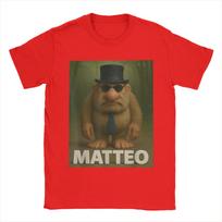 Casual Matteo Brainrot Mateo Italian Brainrot Meme Mateooo Matteooo T-Shirts for Men Short Sleeve Tee Shirt Plus Size Clothing S