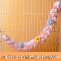 Colorful Cotton Rope Swing Ladder Toy for Sugar Gliders, Birds & Hamsters