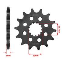 520 14T 47T Motorcycle Front Rear Sprocket Gear Wheel Cam for Yamaha WR450 2010-2016 WR 450 front 14T
