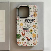 Luxury Y2K Style Stickers Phone Case for iPhone 17 16e 16 15 14 13 12 11 X XS XR XSMAX 7 8 Air Pro Max Plus Luxury Double-layer iPhone 16 ProMax