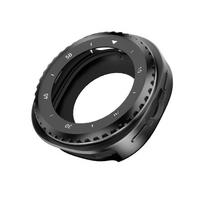Smooth Gearless Metal Case for Samsung Galaxy Watch8 Classic 46mm, Stainless Steel Protective Cover juoda/balta