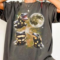 Tiger Salamander T-Shirt, Three Salamanders Moon Tee, Comfort Colors Salamander Lover Shirt, Funny Pet Salamander Gift, Science Teacher Tee 4XL