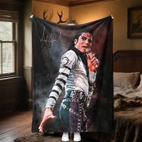 Michael Jackson Blanket Soft Comfortable All Seasons Perfect Gift Couch Office Nap Outdoor Travel Use 80cm x 120cm
