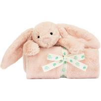 JELLYCAT Shy Series Bonnie Rabbit Rouge Pink Blanket Soothing Towel Shy Rouge Pink Bunny Blanket rožinė