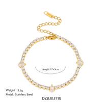 Titanium Steel Heart Bracelet Women Gothic Shiny Jewelry