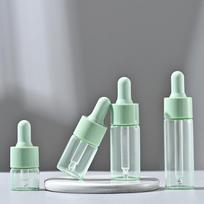 10pcs Glass Dropper Bottle Jar Vial Empty Refillable Essential Oil Bottle 5ml 10ml 15ml 20ml With Glass Pipette For Cosmetic 5ml žalia
