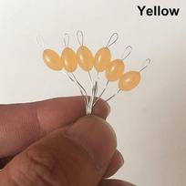 60pcs(10 Groups) Rubber Float Catfish Flotador Vislijn 6-20# Carp Line Stopper Luminous Space Beans Fishing Accessories