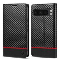 Luxury Carbon Fibre Leather Case For Google Pixel 9 10pro XL Wallet Card Solt Flip Magnetic Cover For Pixel 9 8 7 6 Pro 9A 8A 7A Google Pixel 6