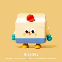 3D Milk Box For AirPods 4 Earphone Accessories Case AirPods 1 2 3 Pro Cartoon Soft Silicone Protective Cover For AirPods Pro2 For AirPods 4