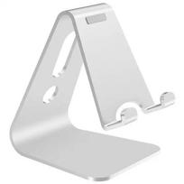 Universal Aluminium Stand Desk Holder For Apple Samsung Xiaomi Mobile Phone Holder For iPhone Metal Tablets Stand For iPad 2020 sidabras
