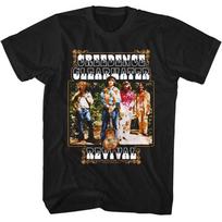Men's Creedence Clearwater Revival Ccr Band And Fancy Box T-shirt Small Black 4XL