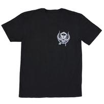 Men's Motorhead British Warpig & Logo (Back Print) Slim Fit T-shirt Large Black S