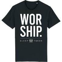 Men's Sleep Token Worship (Back Print) Slim Fit T-shirt Large Black L