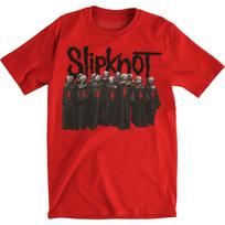 Men's Slipknot Choir (Back Print) (Import) Slim Fit T-shirt Medium Red XL