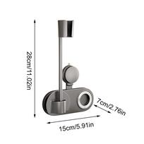 Blow Dryer Holder Wall Mounted Suction Cup Rack Hands-Free Blow Dryer Holder For Bathroom Bedroom Wall Salon Home Hotel Dorm juoda