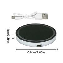 LED Cup Holder Lights for Car 7 Color Changing Waterproof Rechargeable Accessories Led Car Coasters for Truck Vehicles