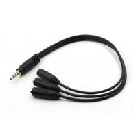 For Phone Headset Splitter Cable 3.5mm Earpphone Spliter Audeo Jack Extender 1 To 6 Ports Aux Cable Earphone Mic Audio Adapter