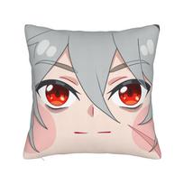 Furina Genshin Impact Pillowcase Double-Sided Printing Polyester Cushion Cover Decorations Throw Pillow Case Cover Home Square Peach skin 18*18(CM)-1Pcs