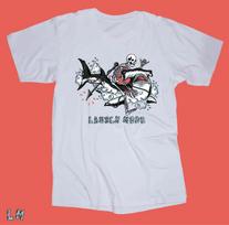 LAUNCH MODE Hammerhead white T-shirt Tops Tees Unisex BMX Surfing Skateboarding Wakeboarding Ride 3XL