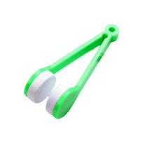 5Pcs Two-side Sun Glasses Cleaning Brush Mini Size Superfine Fiber Glasses Cleaning Wipe Quick Wiping Creative žalia