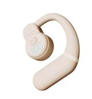 VAORLO 180° Rotation Single Earphone LED Digital Display Headset Air Conduciton Headphone With HD Noise Cancel Microphone Business Earbud juoda