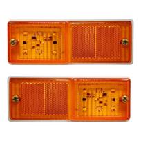 APSMOTIV LED Side Marker Lamp Set with Reflex Reflector 9 Super Bright LEDs for Truck and Trailers 24v gintaras