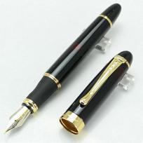 JINHAO X450 Noble Golden 18KGP Nib High Quality Fountain Pen Twist Carven Stationery School&Office for Writing
