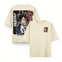 Dragon Ball Vegeta Anime Graphic TShirt Mens Cotton Short Sleeve Tee Streetwear Oversize Casual 2026 Summer Fashion Y2k Tops S