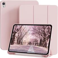 Case for IPad (A16) 11th/10th Generation (11/10.9 Inch, 2025/2022) with Pencil Holder, Slim Trifold Stand Smart Cover & Soft TPU iPad Air(M3)11-in rožinė
