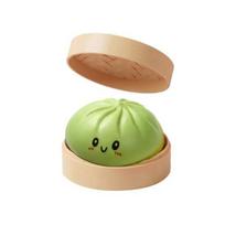 Šviečiantis tamsoje bandelės spaudomas žaislas, LED šviečiantis streso malšinimo fidget, Sensorinis žaislas suaugusiems ir vaikams, Mielas stalo dekoras, Dovana beige